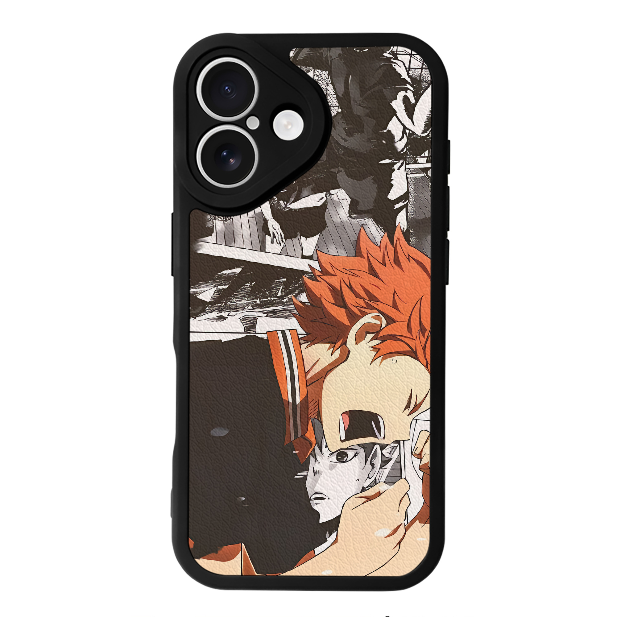 （画像用） ハイキュー!! Haikyu!! 【iPhone 16シリーズ対応】シリコンスマホケース（レザー調） 材質：シリコン
